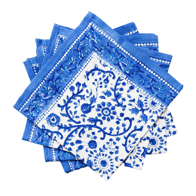 Arrowood Cotton Floral Square Napkin