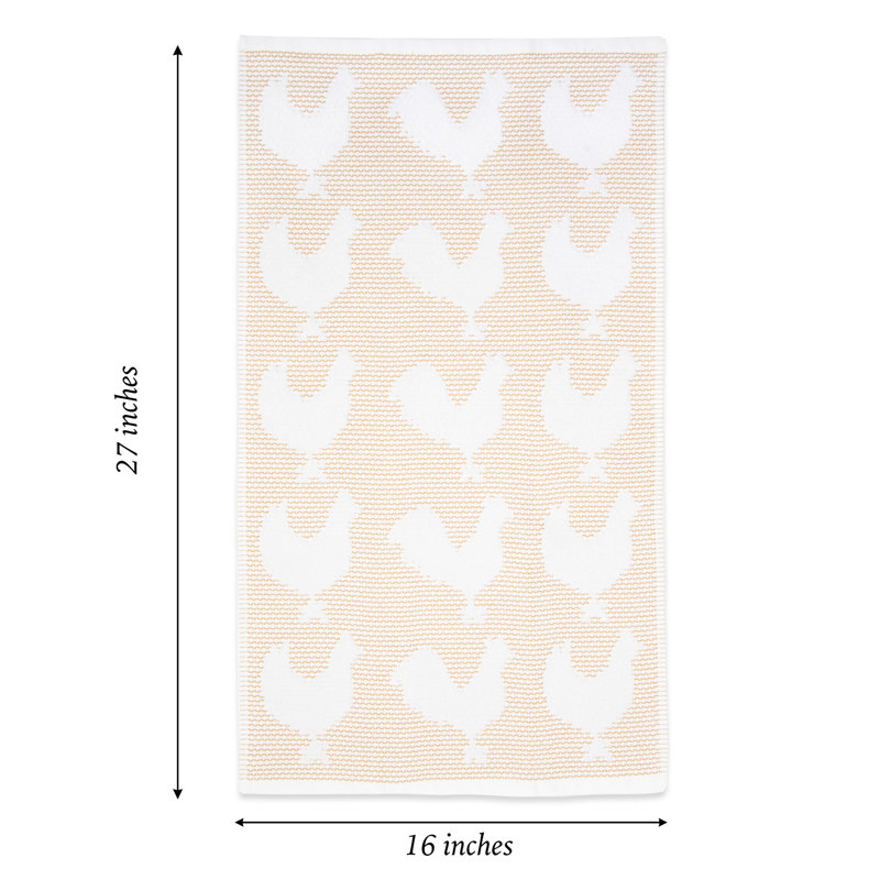 Serviettes de cuisine 4 pièces The Sloppy Chef Tickling Weave Rooster, Brun