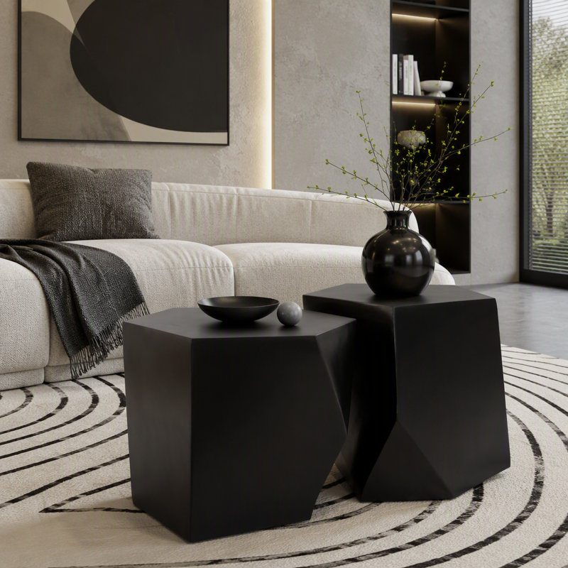 Coffee Table Set, Black