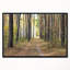 «Pathway in Autumn Pine Forest», reproduction de photo sur toile tendue encadrée-26690600