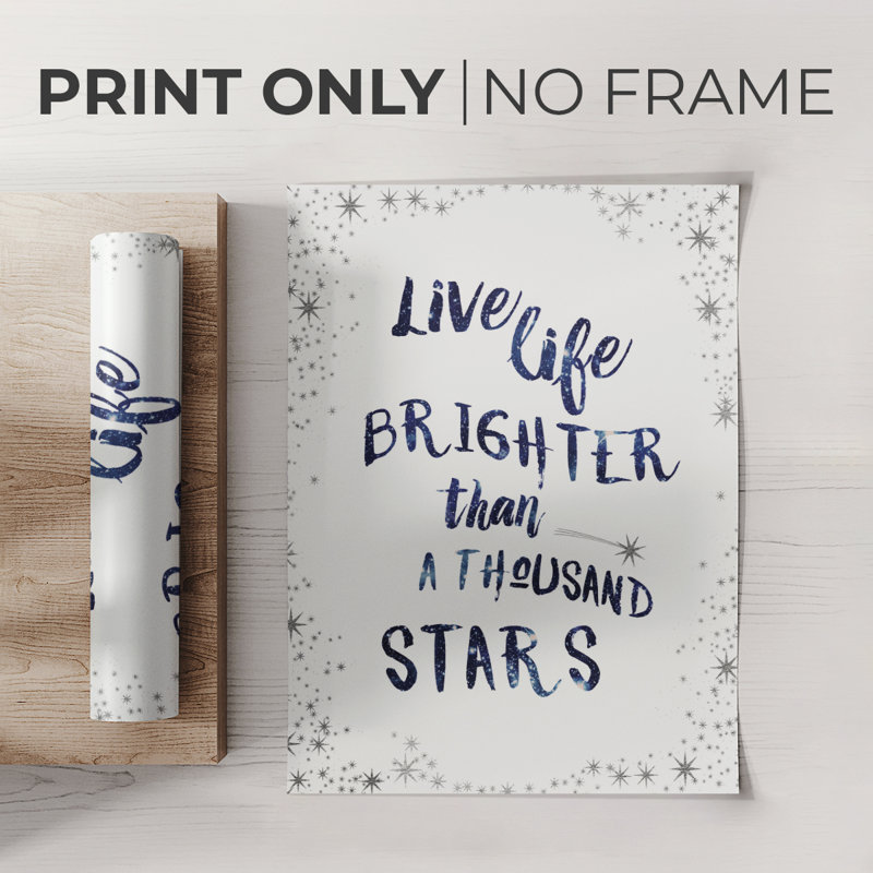 A Thousand Stars - Impression sur toile seulement - NON-CADRE, H 27 po x l 18 po