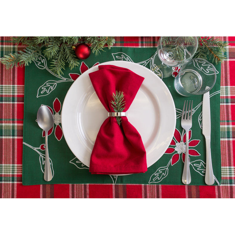 Scheffler Cotton Blend Square Napkin, Cardinal Red