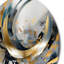 Doux couleurs marbrées abstraites IV - Décoration murale abstraite en métal marbré-88599529