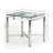 Delara Glass Top End Table
