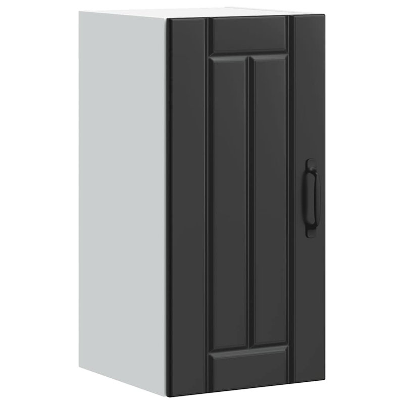  Kitchen Wall Cabinet Lucca Black Engineered Wood
