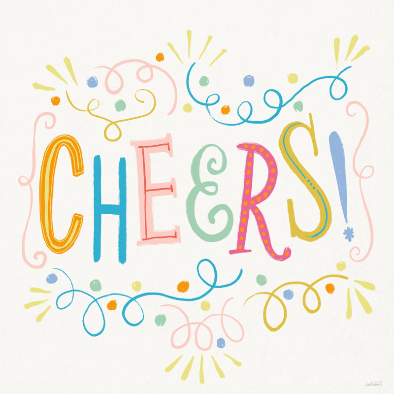 «Lets Celebrate IX», reproduction sur toile, H 12 po x l 12 po