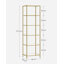 6-Tier Glass Shelf, Bookshelf, Storage Rack, Tempered Glass, Easy Assembly, For Bathroom, Living Room, Bedroom, Office, Ink Black And Slate Grey-1225875693