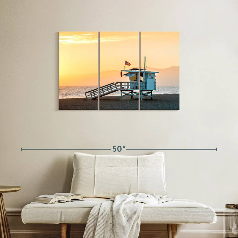 Gillard Dramatic Venice Beach Sunset, 24" H x 38" W