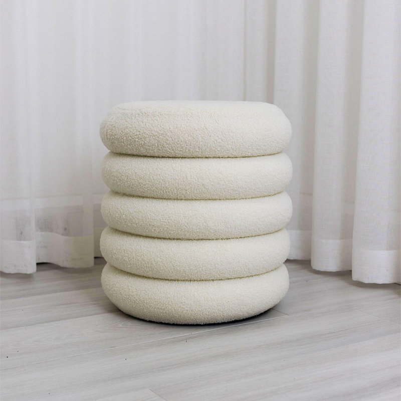 39cm Wide Pouf Ottoman with Storage