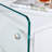 Simple and Elegant Double - drawer Bedside Table with MDF Surface and Tempered Glass Sides, Ideal for Multiple Spaces and Excellent Storage