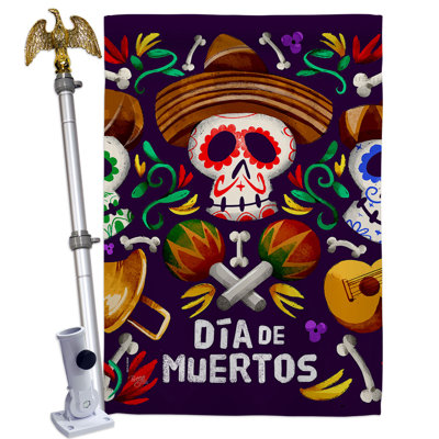 Ensemble de drapeaux en polyester 2 côtés 40 x 28 po