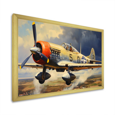 «P51B Plane Skyline I», reproduction sur toile