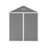Campcraft 6*5Ft Resin Storage Shed, High Quality Pp Material, Strong Structure, Waterproof, Rust And UV Proof, Large Storage Space, 12Mm Thick Pp Board, HD Window Lighting