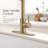 Single-Handle Pull-Down Sprayer High Arc Kitchen Faucet With Deck Plate-105227478