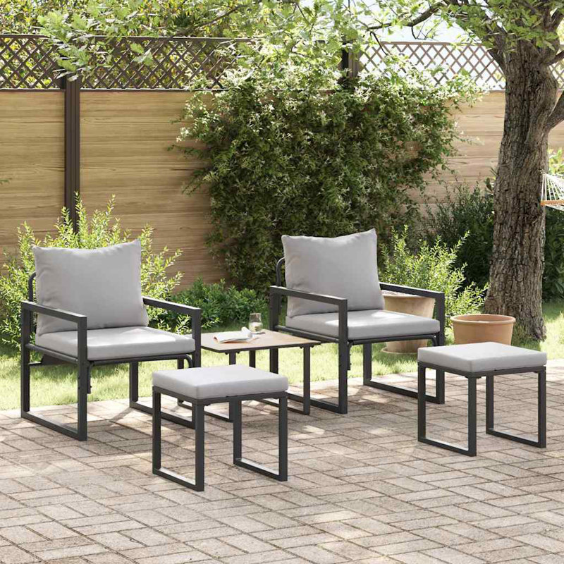 72.5cm Wide Straight Patio Sofa with Cushions
