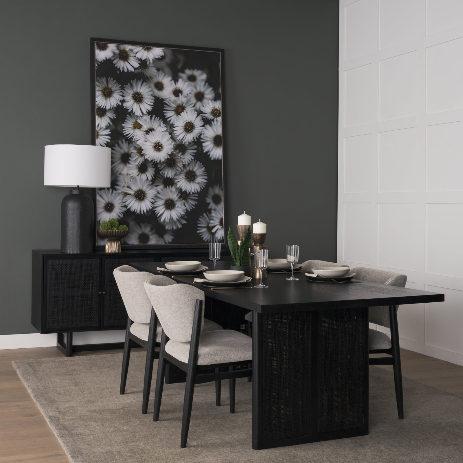 Cinna 84'' Dining Table, Black