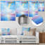 Rainbow In Pink Clouds Blue Sky - nuages, art mural-770753376-770753377