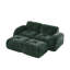 Canapé désossé en forme de U, tissu de velours doux, conception capitonnée, éponge haute densité 32D, aucun assemblage requis, conception ergonomique inférieure, conception antidérapante, repose-pieds mobiles pour les chambres à coucher-48079435