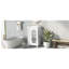 Meuble-lavabo 20 po avec lavabo en céramique, porte blanche moderne et porte-sérum