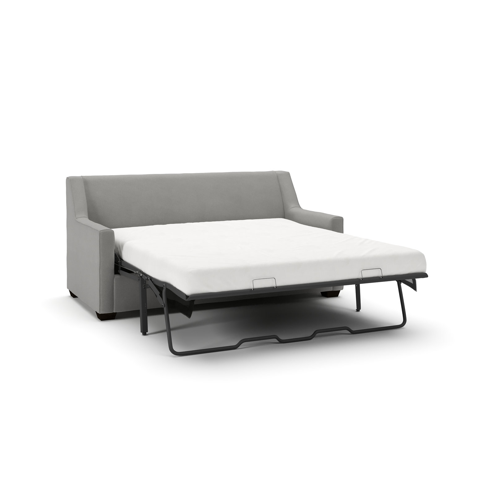 Gemi 72'' Sleeper Sofa, Bayou Light Gray Canvas