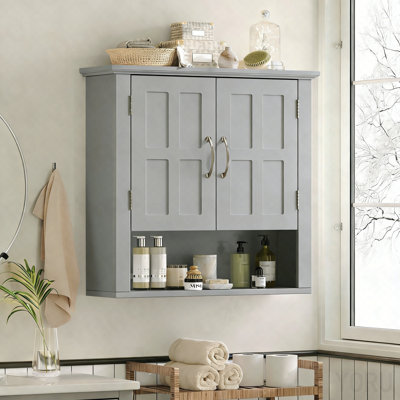 Bathroom Wall Storage Cabinet, Multi -Functional Wall Mounted Cabinet With Adjustable Shelves, Medicine Cabinet For Laundry Room & Kitchen & Living R