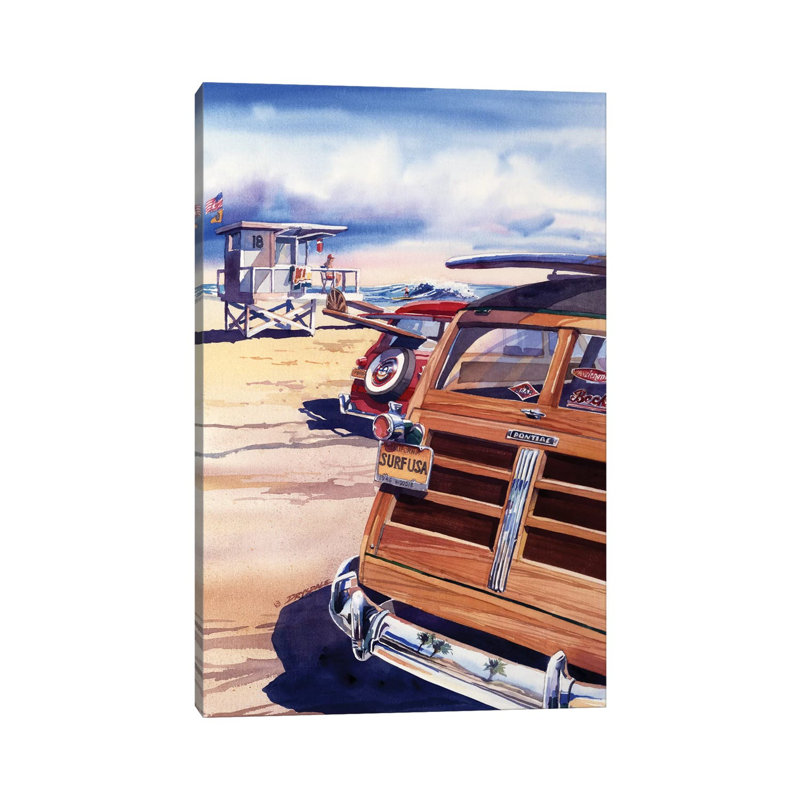 Surf USA by Bill Drysdale - Wrapped Canvas Gallery-Wrapped Canvas Giclée, 20.32 cm H x 30.48 cm W