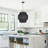 1 - Light Matte Black Geometric Pendant-806224401