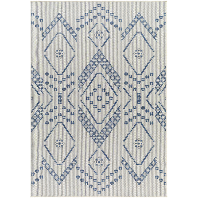 Bekzod Moroccan Indoor / Outdoor Rug, Rectangle 5'3" x 7'