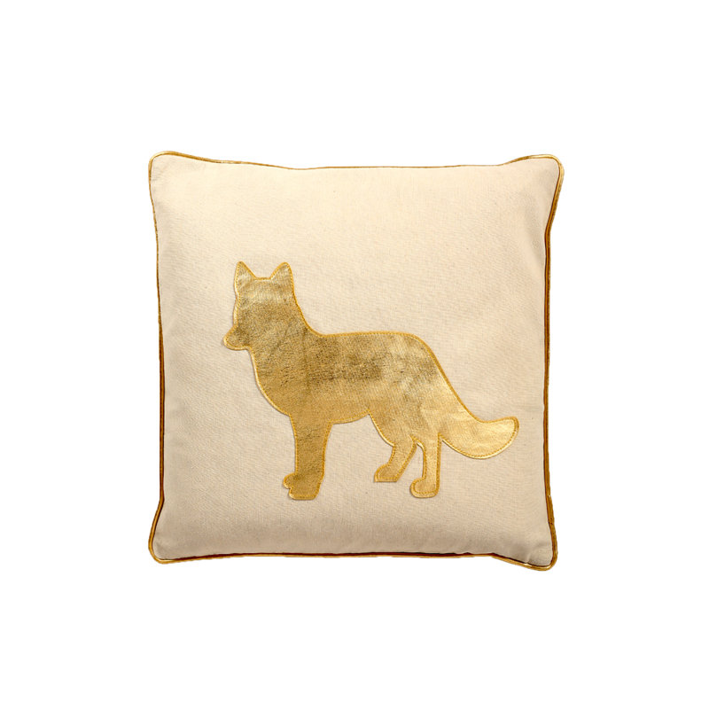 Patchwork Throw Pillow, Gold, Down