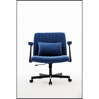 Chaise de bureau Green Velvet Criss Cross