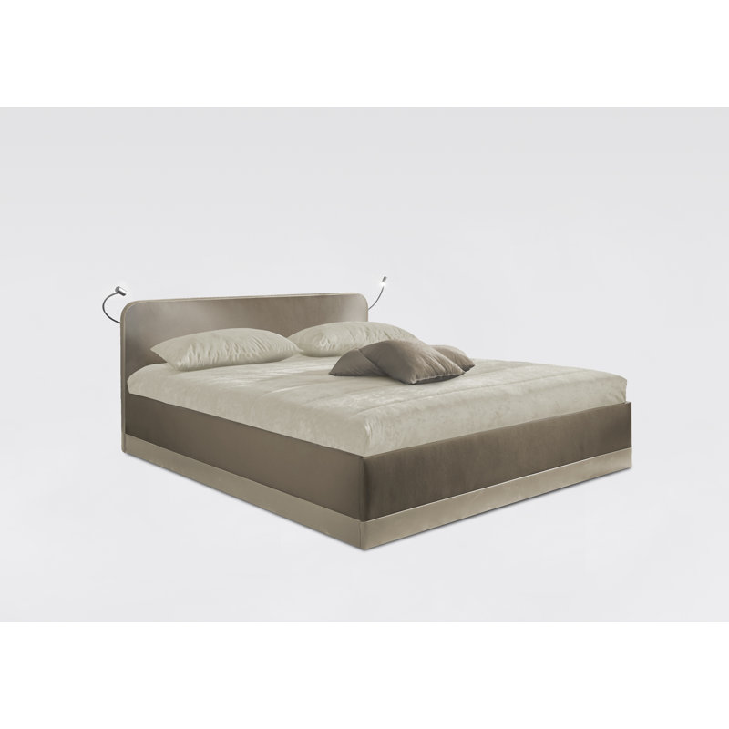 Rosso Upholstered Bed, 100 x 200 cm, Sand