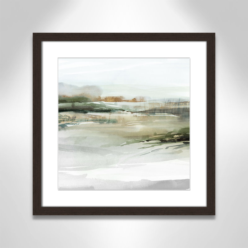 «Prologue II» par Isabelle Z, L 17 po x H 17 po, Imprimé mat, Noyer à grain ouvert