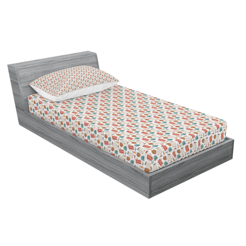 Microfiber Sheet Set, Twin Sheet Set with Fitted Sheet, Rabbit