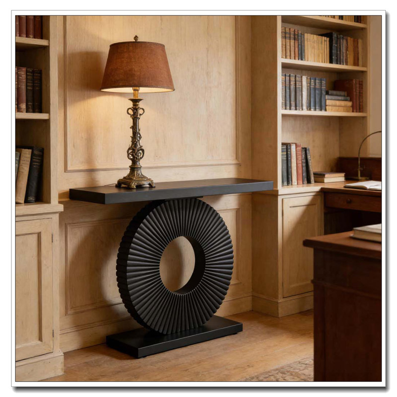 Console en bois, Noir