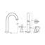 Metro Soho Bathroom Faucet - Widespread - 10" Brass-1080916755