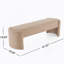 Élégant et simple banc de repose-pieds en forme de chameau clair