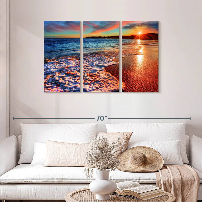 Gillard Coastal Sunset Glow, H 28 po x l 45 po