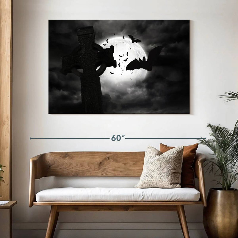Hitzel Graveyard Bats, 32" H x 48" W