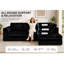 4 Seater Velvet Sofa & Chaise-134973896