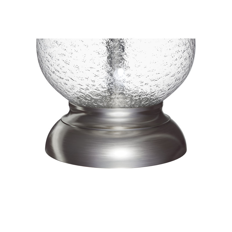 Leonardo Glass Lamp, Wrinkle Glass, Off-White