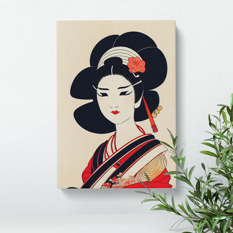 View Of A Geisha No.4 - Wrapped Canvas, 76cm H x 50cm W x 3cm D