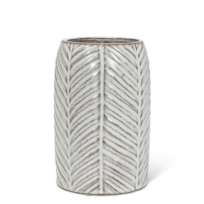 Vase de table en grès 7 "Whitewash