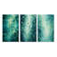 «California Sunshine Abstract Cubist Turquoise», ensemble de 3 reproductions-1435383134-1435383132