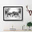 Elephants Crossing Paths - Picture Frame Graphic Art Print-56713196-56713195