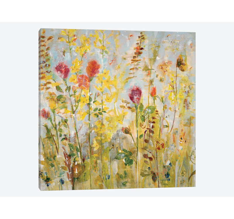 «Spring Medley», reproduction sur toile, H 12 po x l 12 po x P 0,75 po, Pas de tapis, Toile tendue