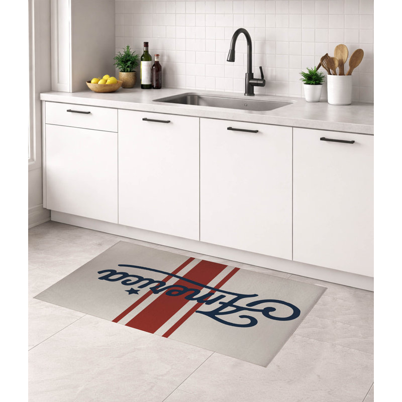 Tapis de cuisine America, Ivoire ivoire, Rectangle 5 pi x 7 pi