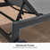 Outdoor Rust-Resistant Metal Chaise Lounge with Table