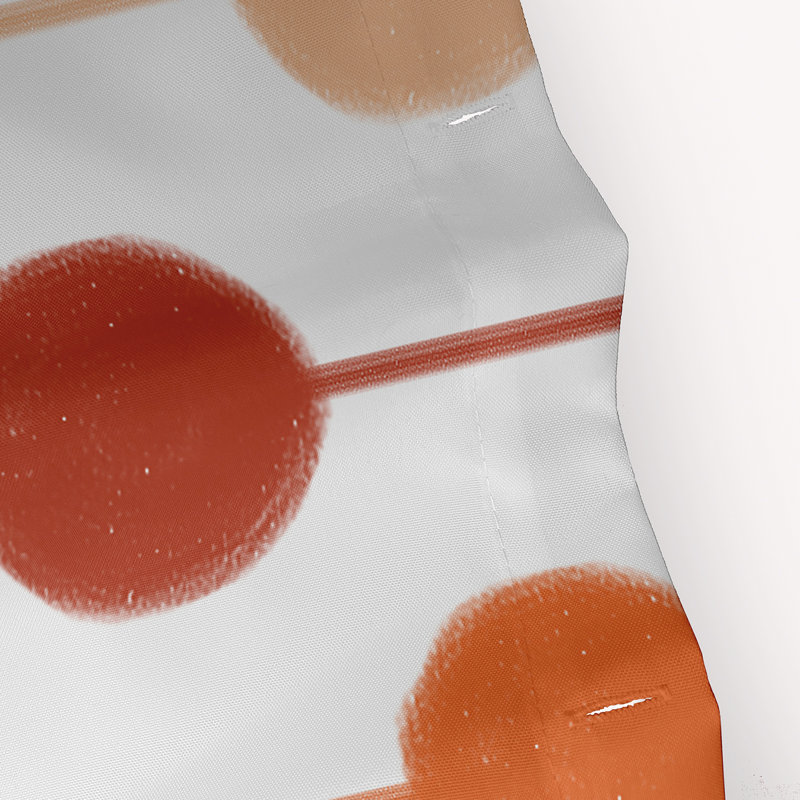 Rideau de douche simple Cersei, Orange