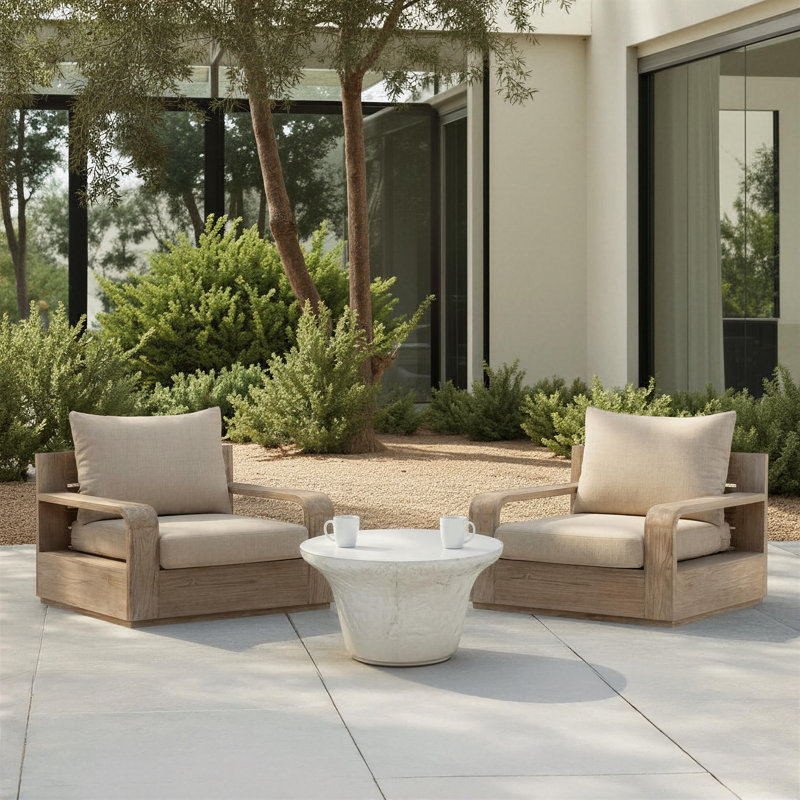 Yanis Concrete Outdoor Coffee Table