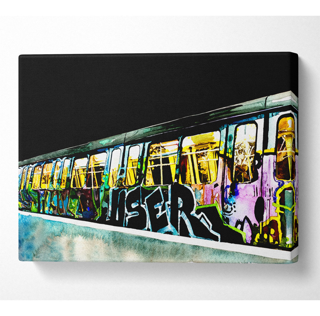 Underground Graffiti Tube - Kunstdrucke auf Leinwand